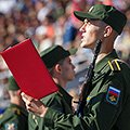 Торжественная церемония принятия Военной присяги первокурсниками Военно-космической академии имени А.Ф. Можайского